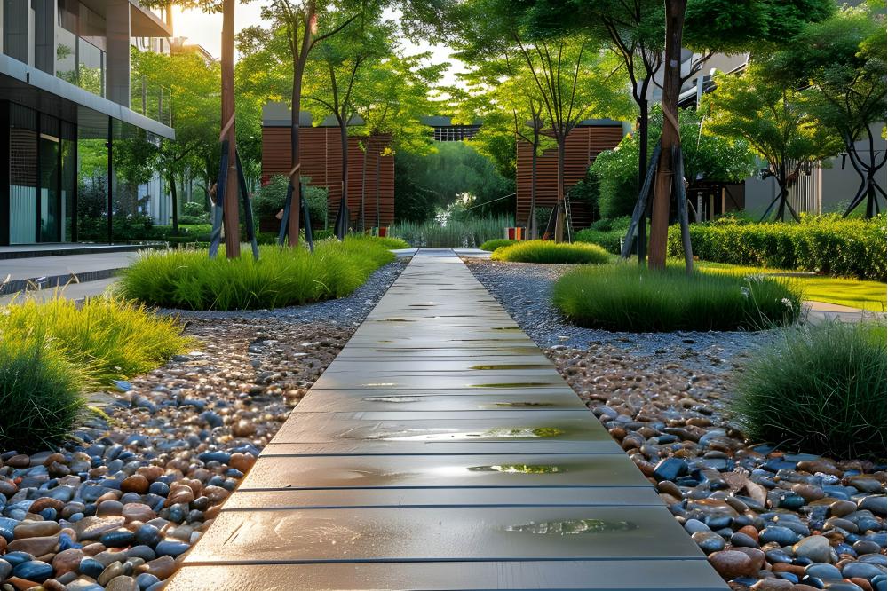 Duschwasser zum Gie&szlig;en gr&uuml;ner Stadtoasen senkt Hitzegefahr